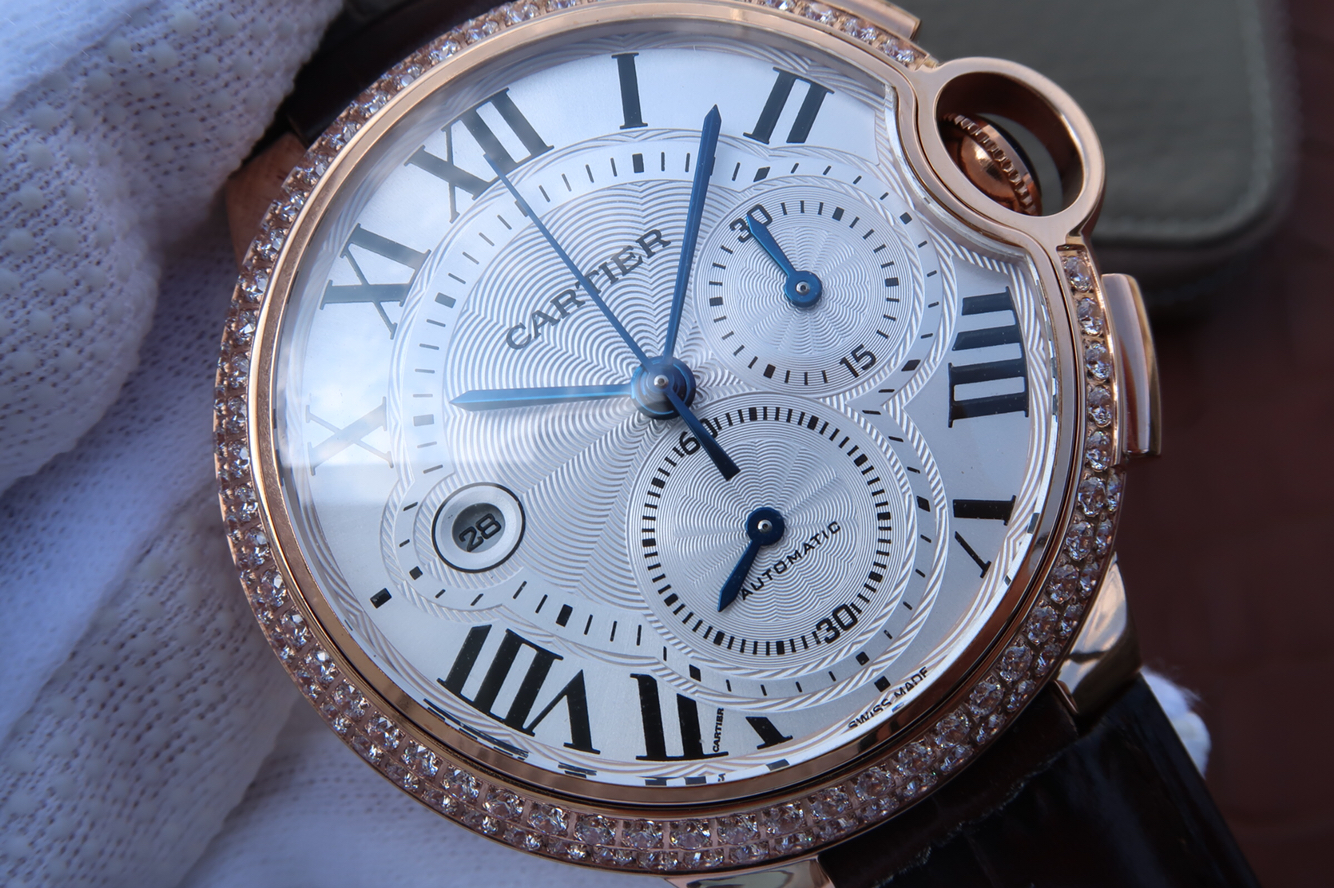 卡地亞 藍氣球 精仿手錶價格 卡地亞藍氣球繫列W6920009￥3480-高仿錶