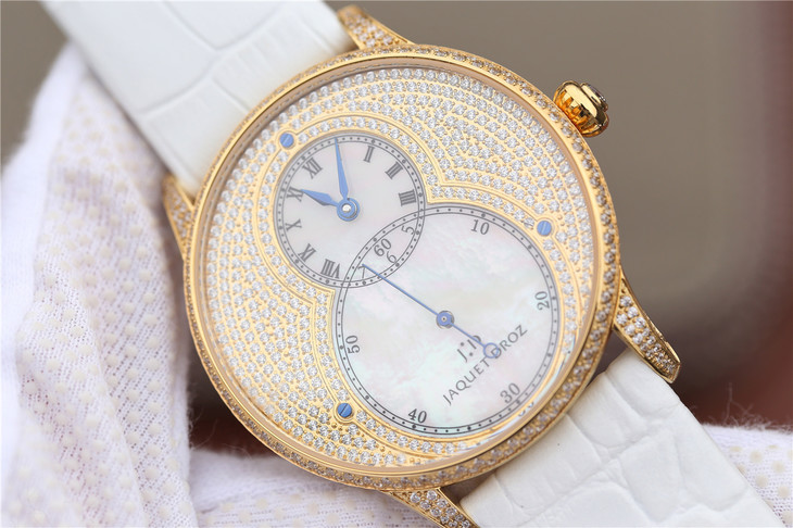 雅克德羅手錶蝴蝶復刻手錶 雅克德羅大秒針繫列亅亅J014013226腕錶￥3480-高仿錶