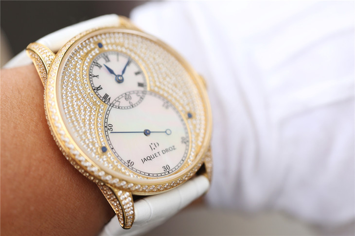 雅克德羅手錶蝴蝶復刻手錶 雅克德羅大秒針繫列亅亅J014013226腕錶￥3480-高仿錶