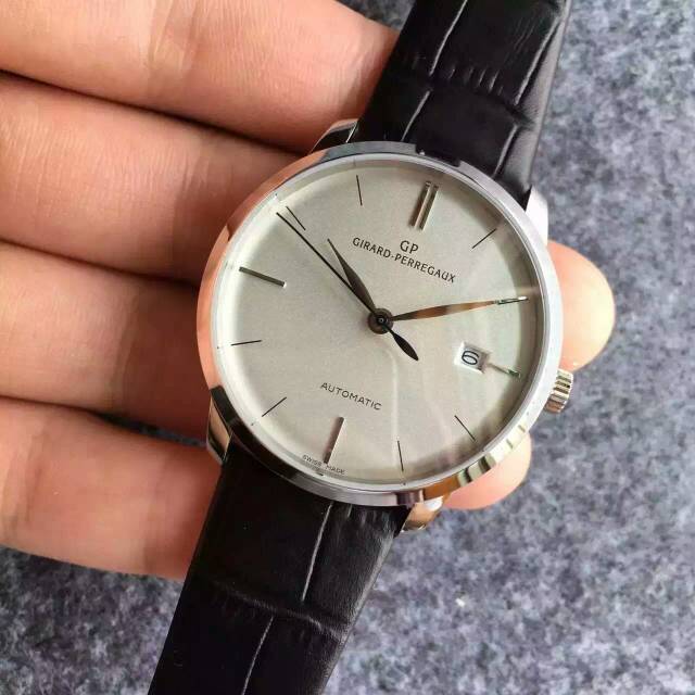 瑞士芝柏(Girard-Perregaux) 49525D-52A-1A1-BK6A 白鋼 男士自動機械表¥2880-高仿錶 瑞士芝柏(Girard-Perregaux) 49525D-52A-1A1-BK6A 白鋼 男士自動機械表¥2880-高仿錶