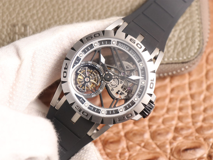 1比1高仿羅傑杜彼多少錢 jb羅傑杜彼縷空陀飛輪 RDDBEX0479￥8800-高仿錶
