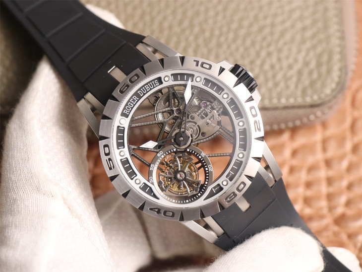 1比1高仿羅傑杜彼多少錢 jb羅傑杜彼縷空陀飛輪 RDDBEX0479￥8800-高仿錶
