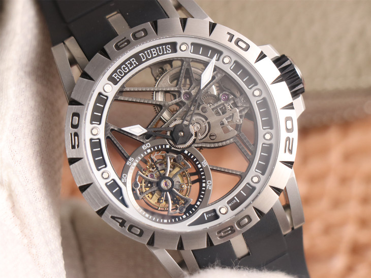 1比1高仿羅傑杜彼多少錢 jb羅傑杜彼縷空陀飛輪 RDDBEX0479￥8800-高仿錶
