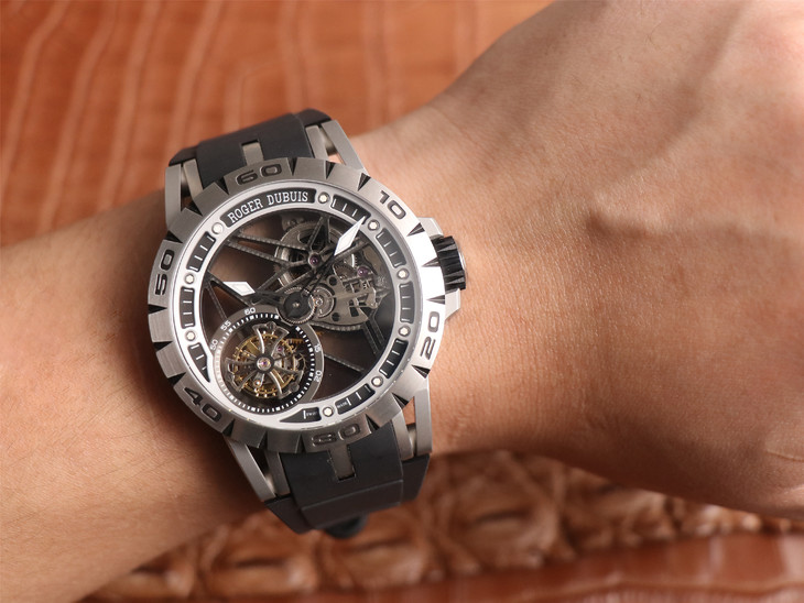 1比1高仿羅傑杜彼多少錢 jb羅傑杜彼縷空陀飛輪 RDDBEX0479￥8800-高仿錶