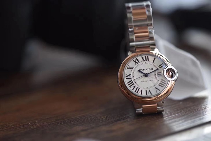 V6廠卡地亞藍氣球33mm價格 W2BB0023 間金藍氣球女錶精仿錶￥3180-高仿錶