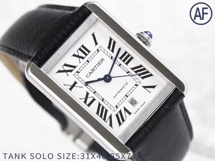 卡地亞坦克機械錶1比1復刻 AF卡地亞坦克繫列WSTA0029¥3180-高仿錶 卡地亞坦克機械錶1比1復刻 AF卡地亞坦克繫列WSTA0029¥3180-高仿錶