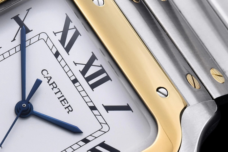 卡地亞山度士1比1復刻錶價格 gf卡地亞山度士W2SA0006 間金¥4580-高仿錶 卡地亞山度士1比1復刻錶價格 gf卡地亞山度士W2SA0006 間金¥4580-高仿錶