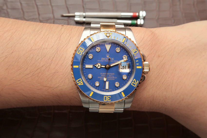 N廠一比一復刻包金勞力士116613LB-97203間金藍水鬼v7鑲鉆版-高仿錶 N廠一比一復刻包金勞力士116613LB-97203間金藍水鬼v7鑲鉆版-高仿錶