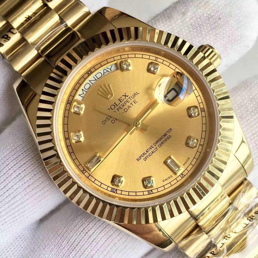 復刻一比一勞力士(Rolex)星期日歴型118238A-83208金錶全自動機械男錶-高仿錶 復刻一比一勞力士(Rolex)星期日歴型118238A-83208金錶全自動機械男錶-高仿錶