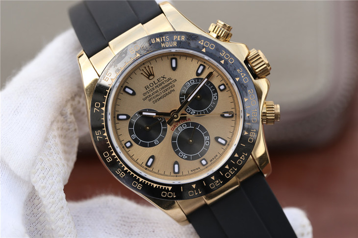 2017款勞力士迪通拿116518LN男士手錶18ct 黃金款 一比一復刻-高仿錶 2017款勞力士迪通拿116518LN男士手錶18ct 黃金款 一比一復刻-高仿錶