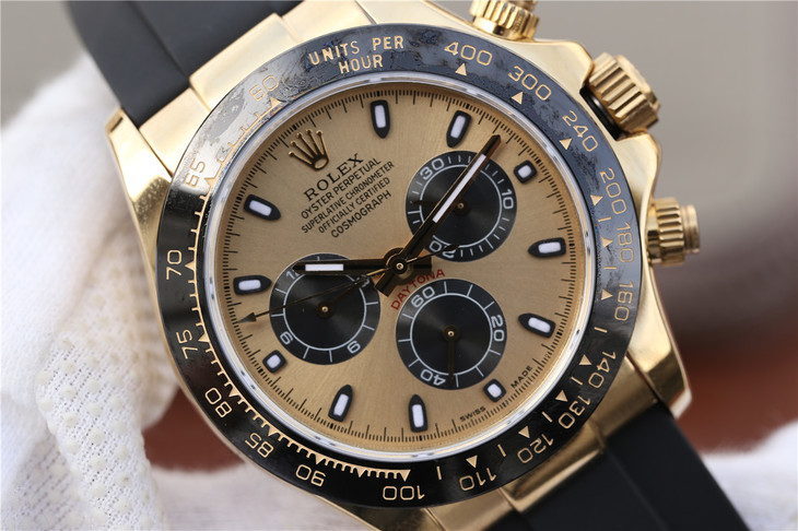 2017款勞力士迪通拿116518LN男士手錶18ct 黃金款 一比一復刻-高仿錶 2017款勞力士迪通拿116518LN男士手錶18ct 黃金款 一比一復刻-高仿錶