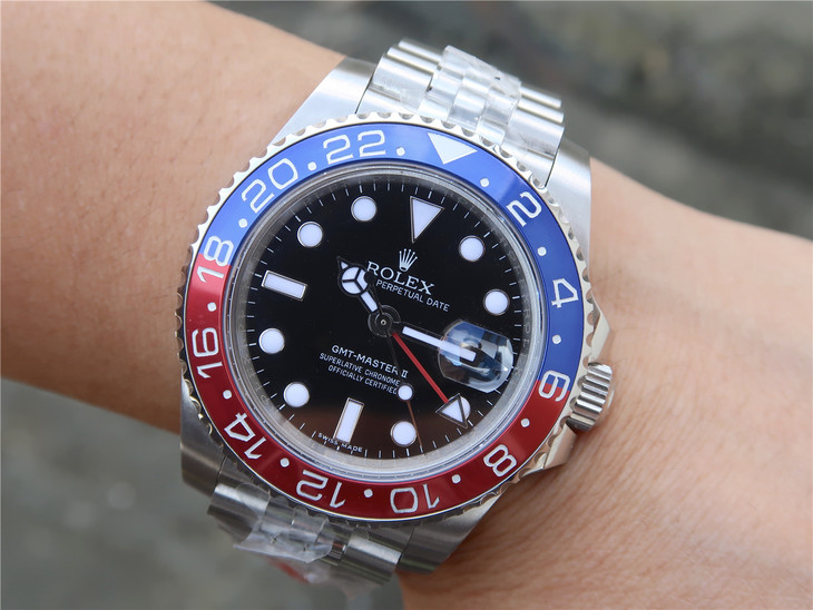 GM勞力士126710BLRO-0001可樂圈格林尼治二GMT Master ll男士機械手錶 -高仿錶 GM勞力士126710BLRO-0001可樂圈格林尼治二GMT Master ll男士機械手錶 -高仿錶