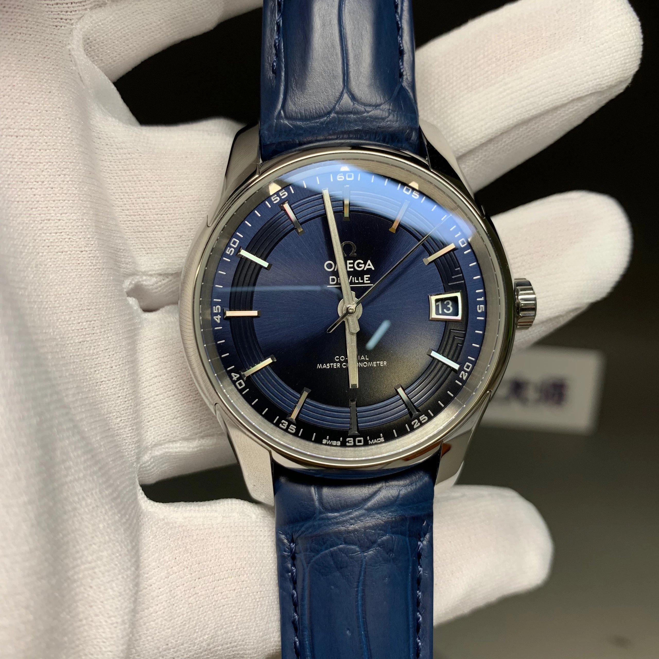 s廠歐米茄蝶飛繫列433.33.41.21.03.001明亮之藍鱷魚皮男士機械錶最好的版本-高仿錶 s廠歐米茄蝶飛繫列433.33.41.21.03.001明亮之藍鱷魚皮男士機械錶最好的版本-高仿錶