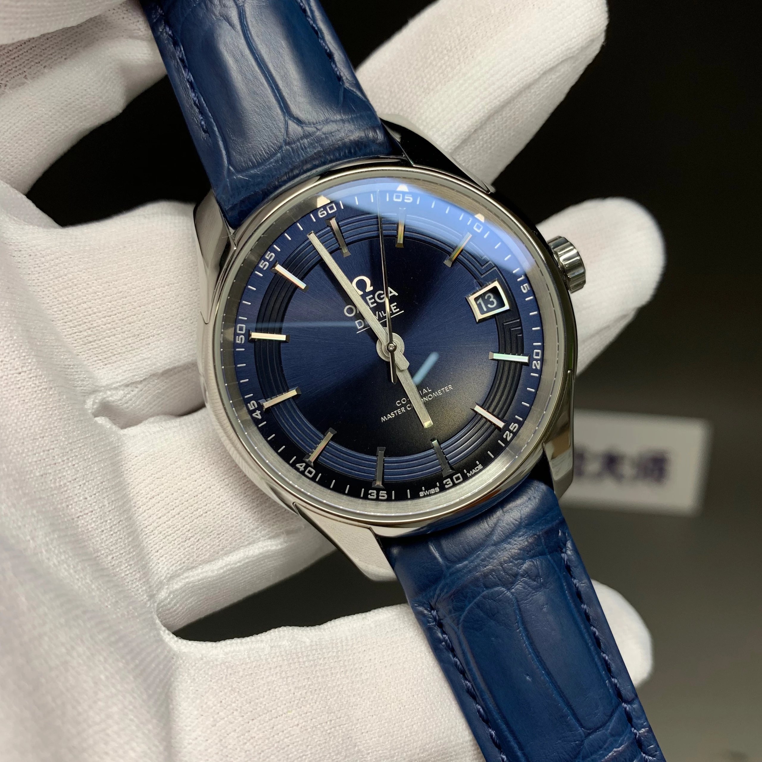 s廠歐米茄蝶飛繫列433.33.41.21.03.001明亮之藍鱷魚皮男士機械錶最好的版本-高仿錶 s廠歐米茄蝶飛繫列433.33.41.21.03.001明亮之藍鱷魚皮男士機械錶最好的版本-高仿錶