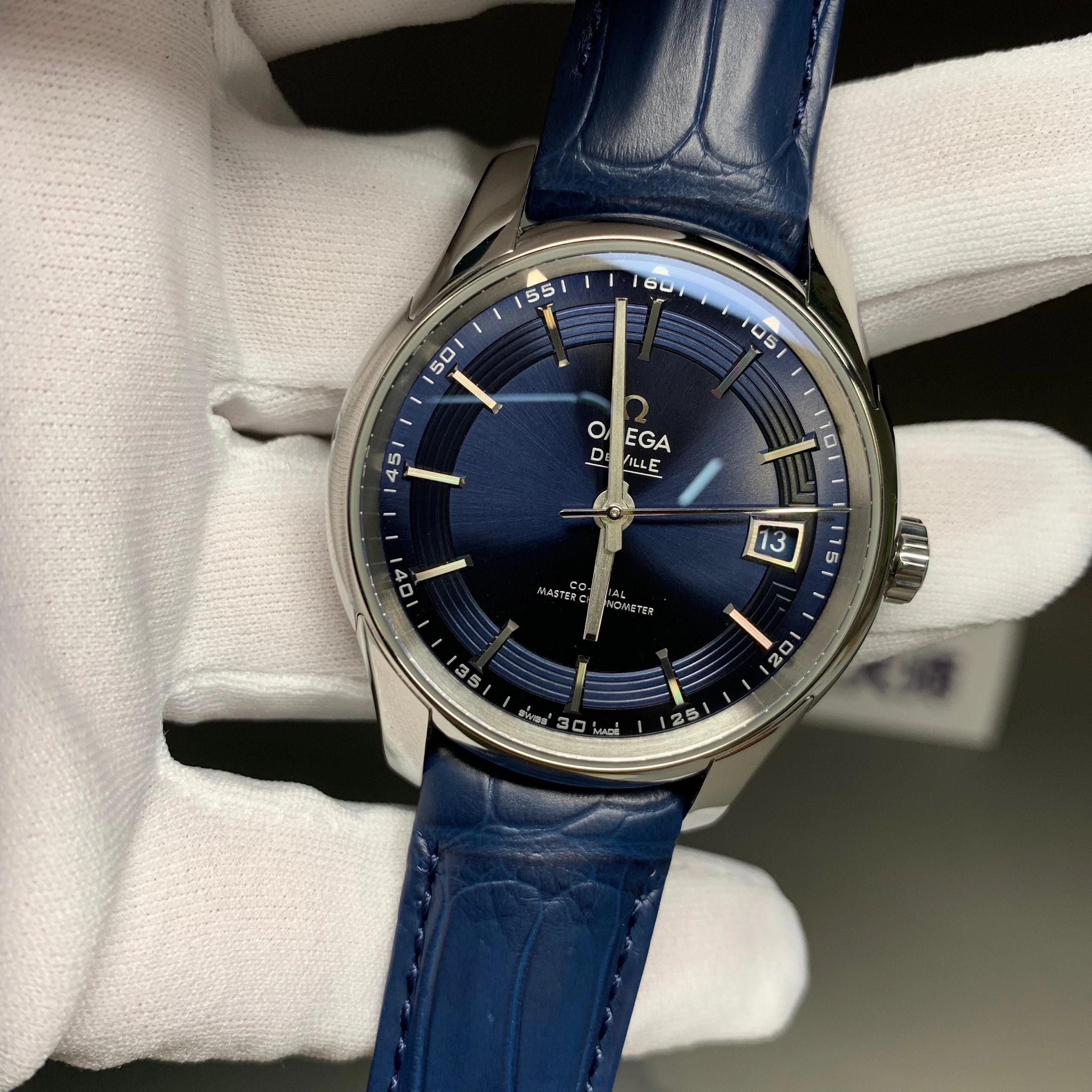 s廠歐米茄蝶飛繫列433.33.41.21.03.001明亮之藍鱷魚皮男士機械錶最好的版本-高仿錶 s廠歐米茄蝶飛繫列433.33.41.21.03.001明亮之藍鱷魚皮男士機械錶最好的版本-高仿錶