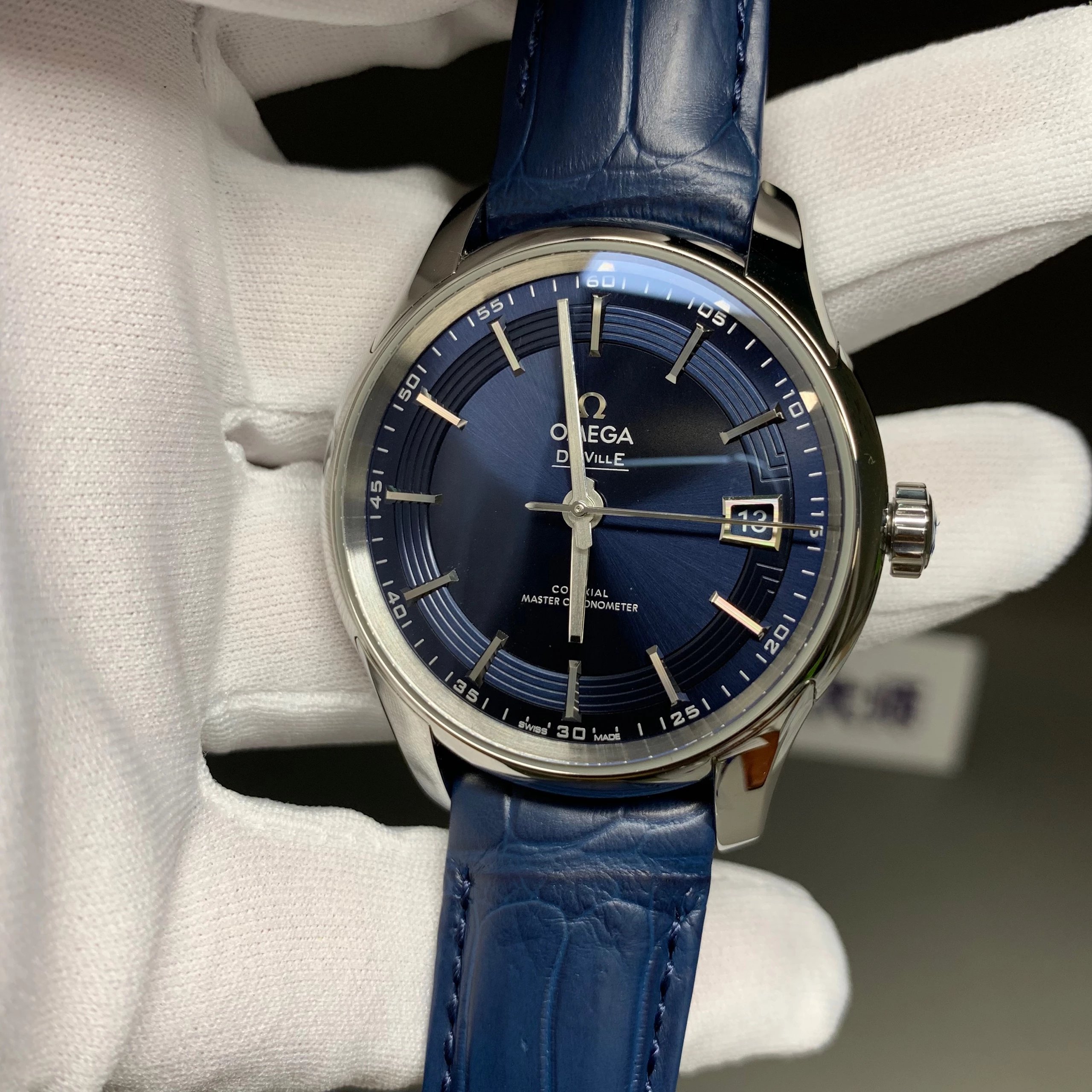 s廠歐米茄蝶飛繫列433.33.41.21.03.001明亮之藍鱷魚皮男士機械錶最好的版本-高仿錶 s廠歐米茄蝶飛繫列433.33.41.21.03.001明亮之藍鱷魚皮男士機械錶最好的版本-高仿錶