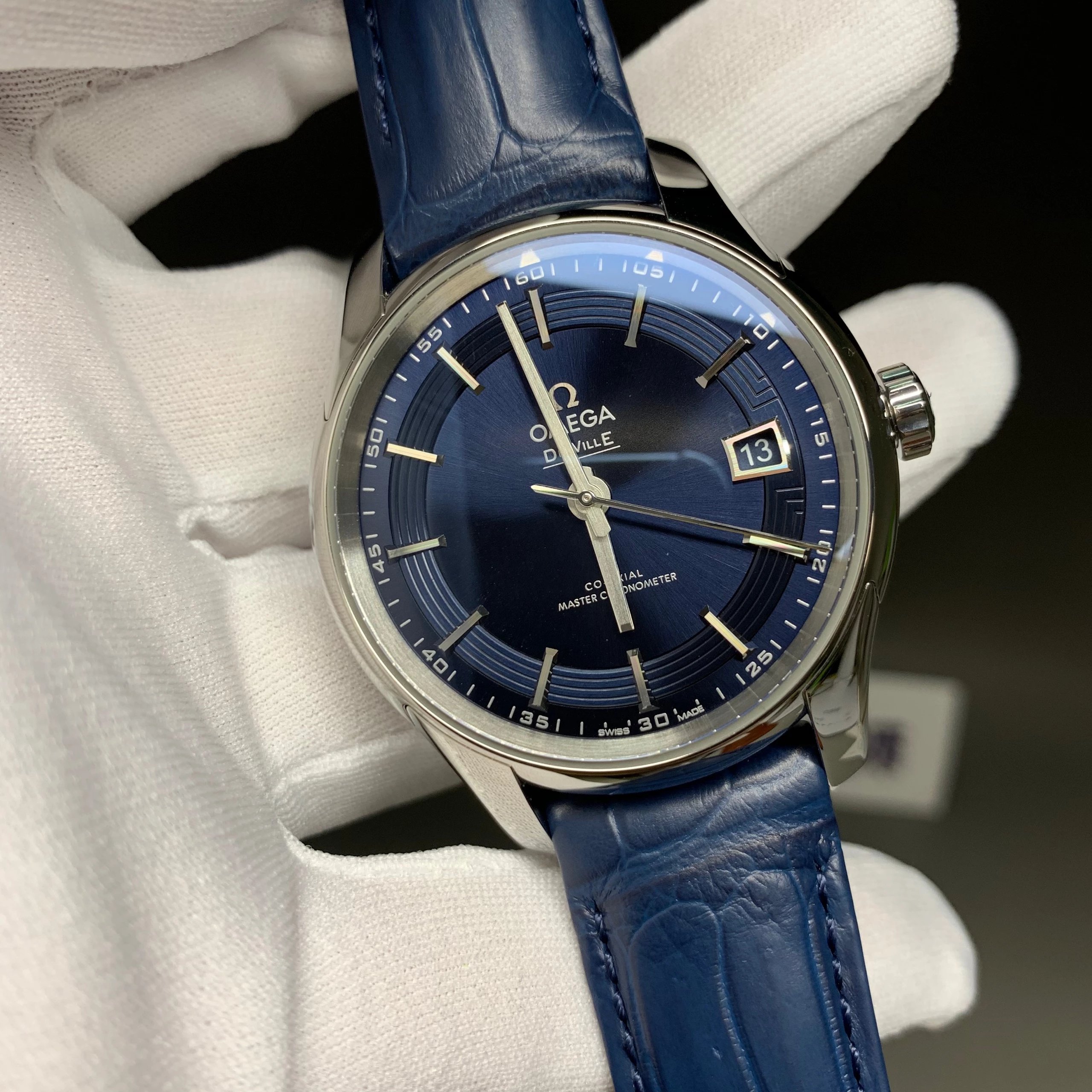 s廠歐米茄蝶飛繫列433.33.41.21.03.001明亮之藍鱷魚皮男士機械錶最好的版本-高仿錶 s廠歐米茄蝶飛繫列433.33.41.21.03.001明亮之藍鱷魚皮男士機械錶最好的版本-高仿錶