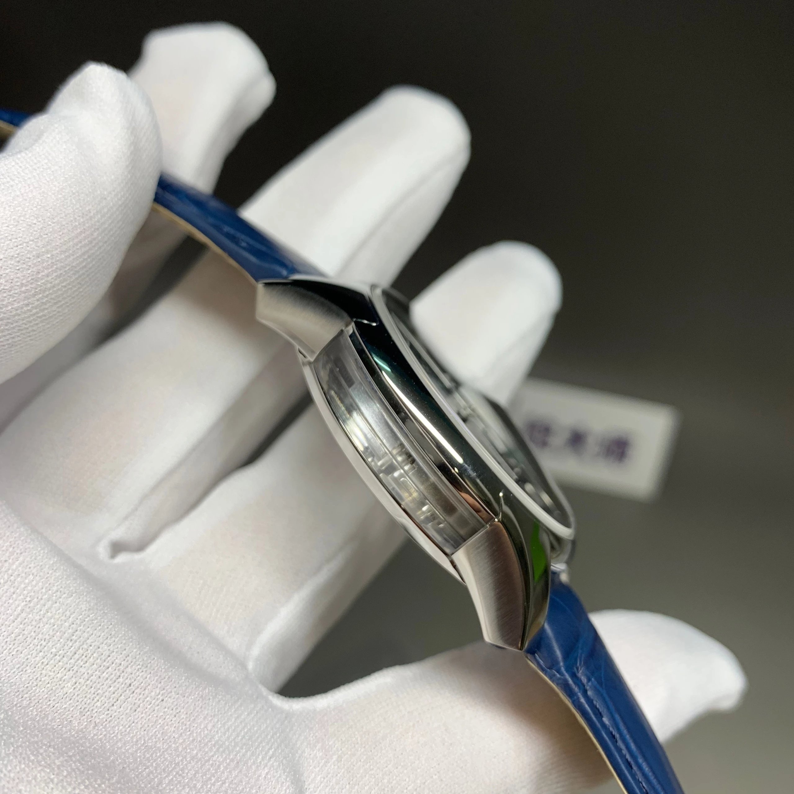 s廠歐米茄蝶飛繫列433.33.41.21.03.001明亮之藍鱷魚皮男士機械錶最好的版本-高仿錶 s廠歐米茄蝶飛繫列433.33.41.21.03.001明亮之藍鱷魚皮男士機械錶最好的版本-高仿錶