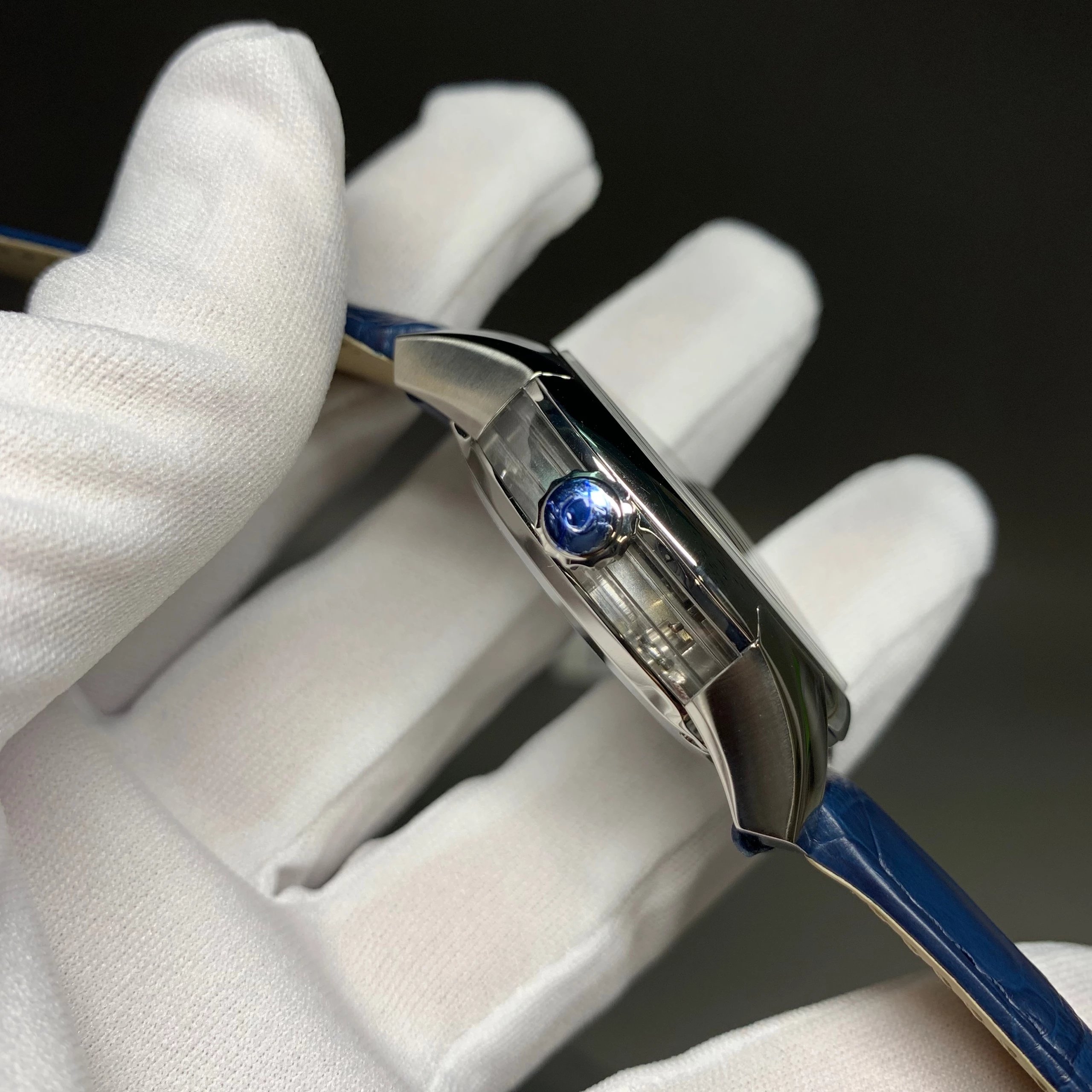 s廠歐米茄蝶飛繫列433.33.41.21.03.001明亮之藍鱷魚皮男士機械錶最好的版本-高仿錶 s廠歐米茄蝶飛繫列433.33.41.21.03.001明亮之藍鱷魚皮男士機械錶最好的版本-高仿錶