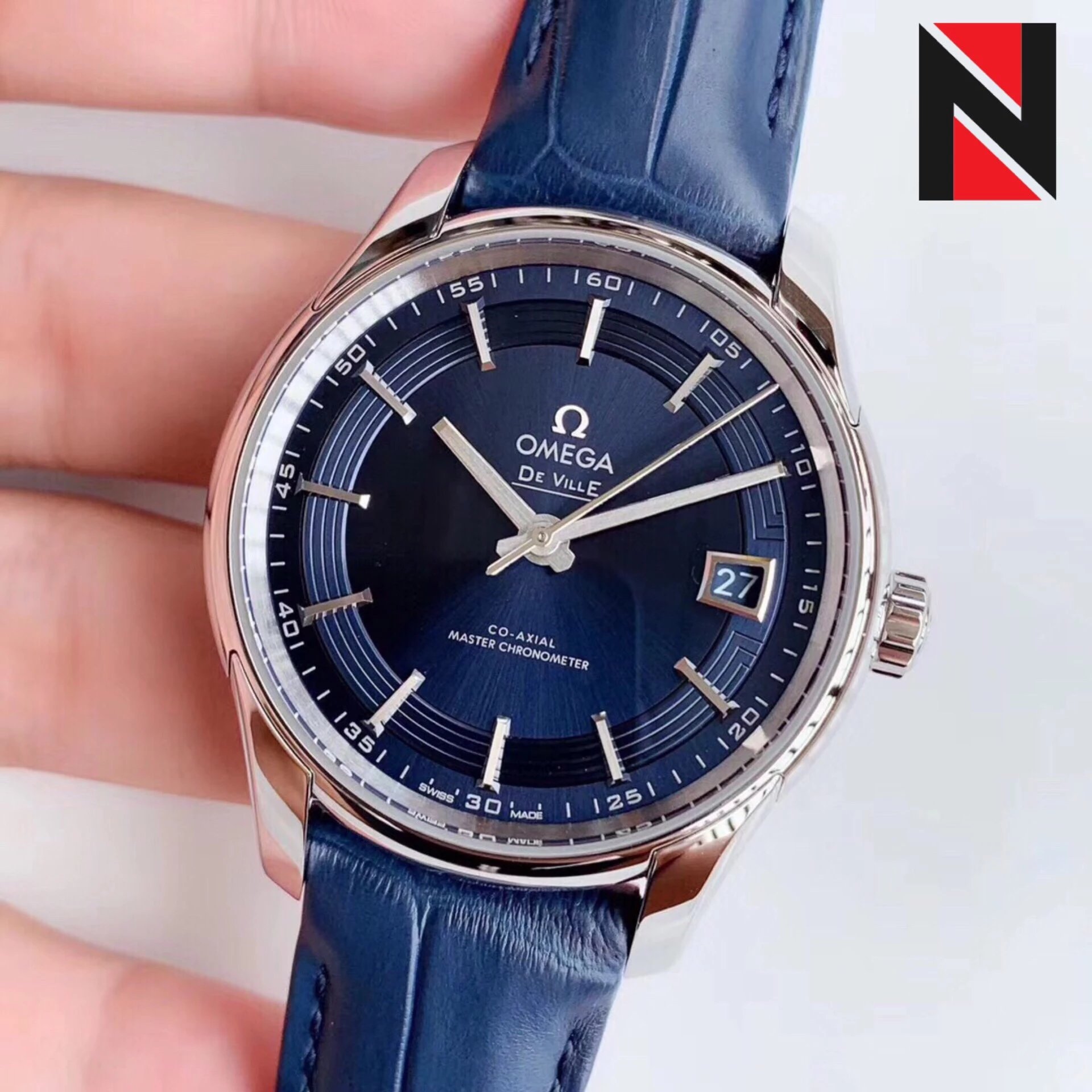 s廠歐米茄蝶飛繫列433.33.41.21.03.001明亮之藍鱷魚皮男士機械錶最好的版本-高仿錶 s廠歐米茄蝶飛繫列433.33.41.21.03.001明亮之藍鱷魚皮男士機械錶最好的版本-高仿錶