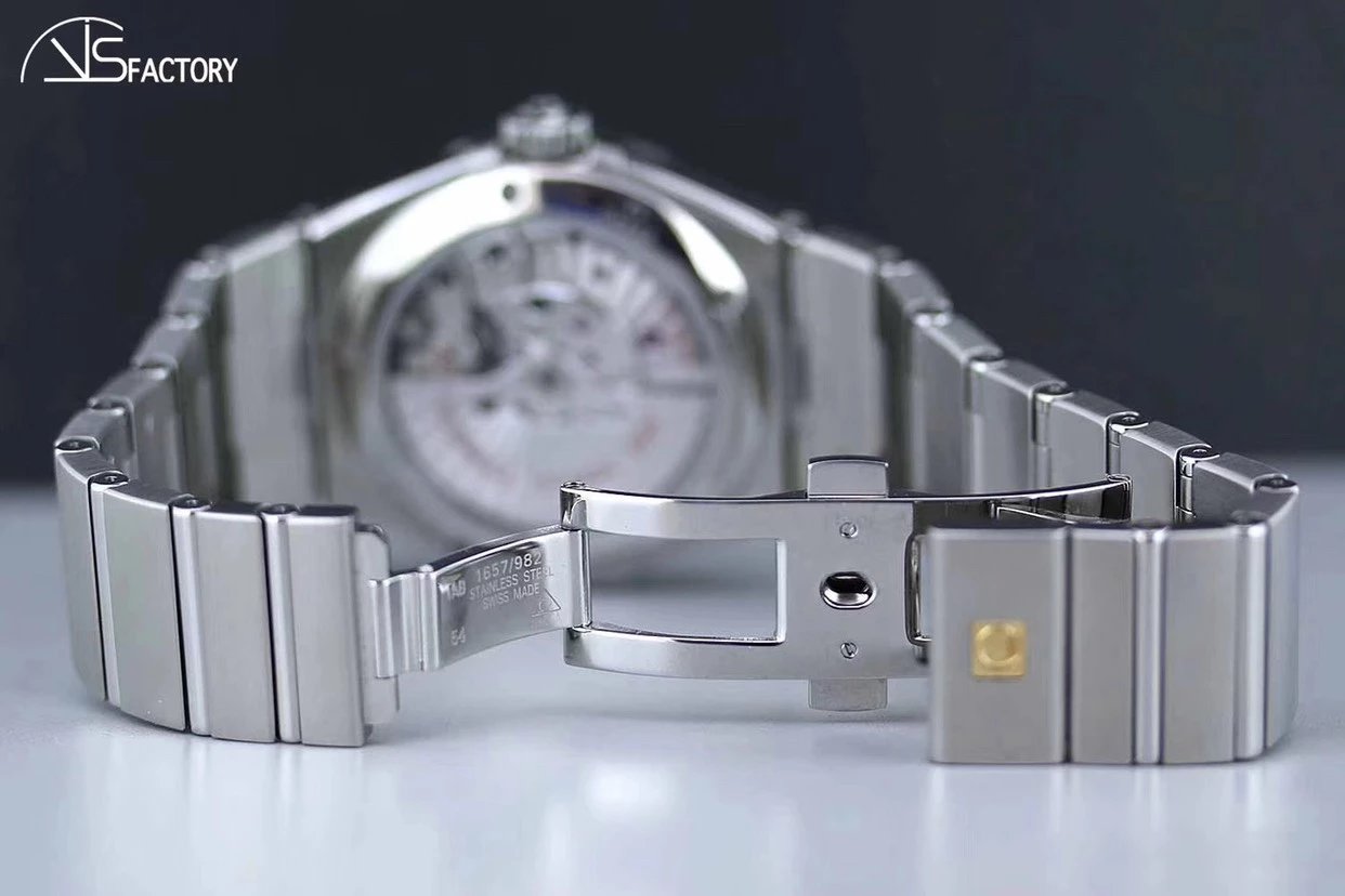 VS歐米茄星座123.10.38.21.01.001男士高仿精鋼錶帶-高仿錶