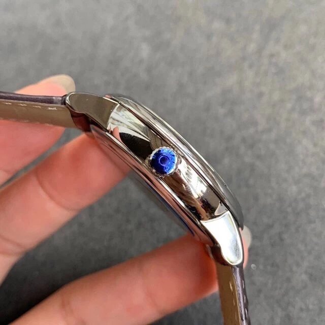 ZF廠歐米茄蝶飛系列424.13.40.21.02.001動能顯示經典白盤皮帶手表-高仿錶