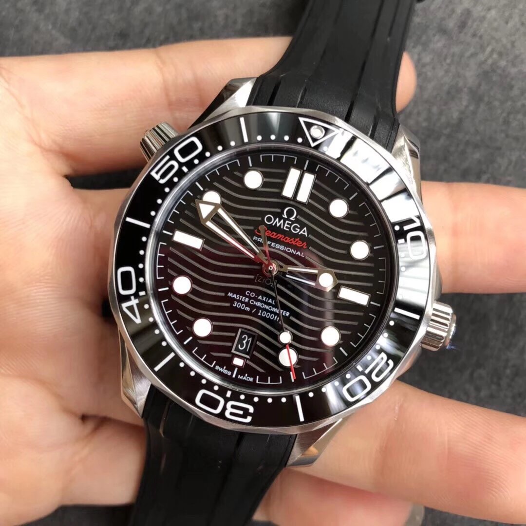 VS廠一比一復刻歐米茄海馬300米210.32.42.20.01.001膠帶男士機械表-高仿錶