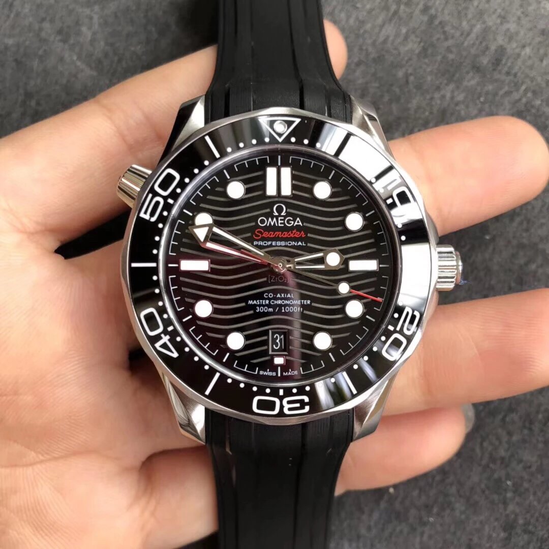 VS廠一比一復刻歐米茄海馬300米210.32.42.20.01.001膠帶男士機械表-高仿錶