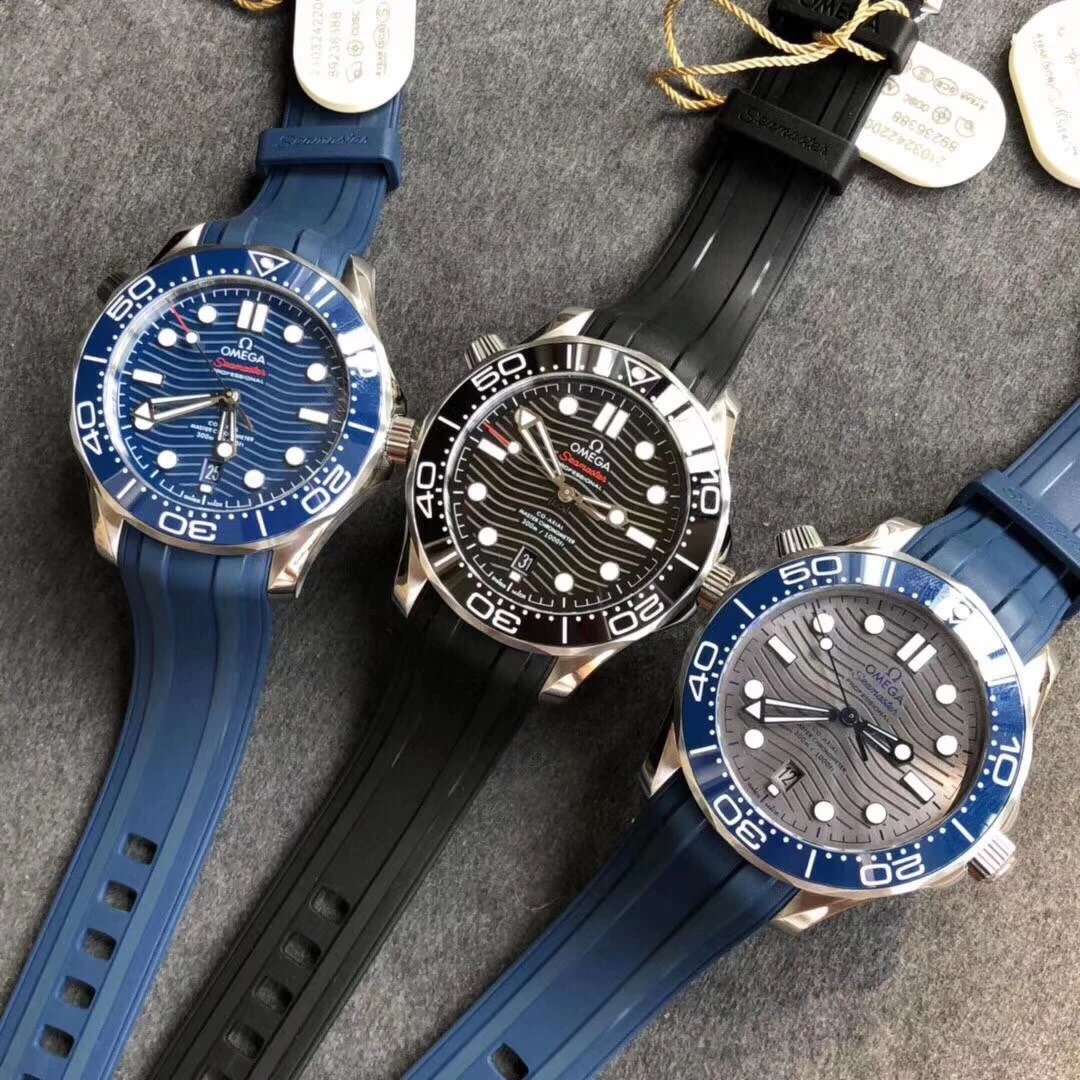 VS廠一比一復刻歐米茄海馬300米210.32.42.20.01.001膠帶男士機械表-高仿錶