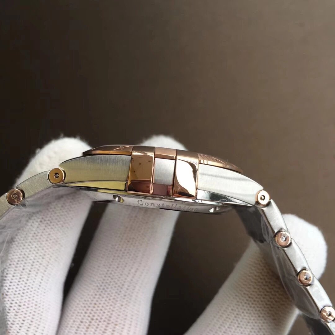 VS歐米茄星座系列123.20.38.21.06.002棕色玫瑰金38毫米男士機械表-高仿錶