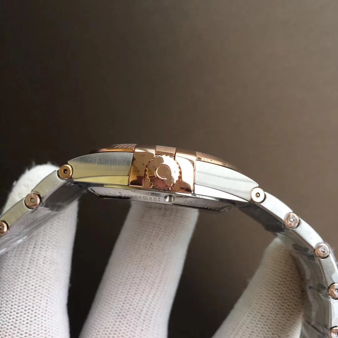 VS歐米茄星座系列123.20.38.21.06.002棕色玫瑰金38毫米男士機械表-高仿錶