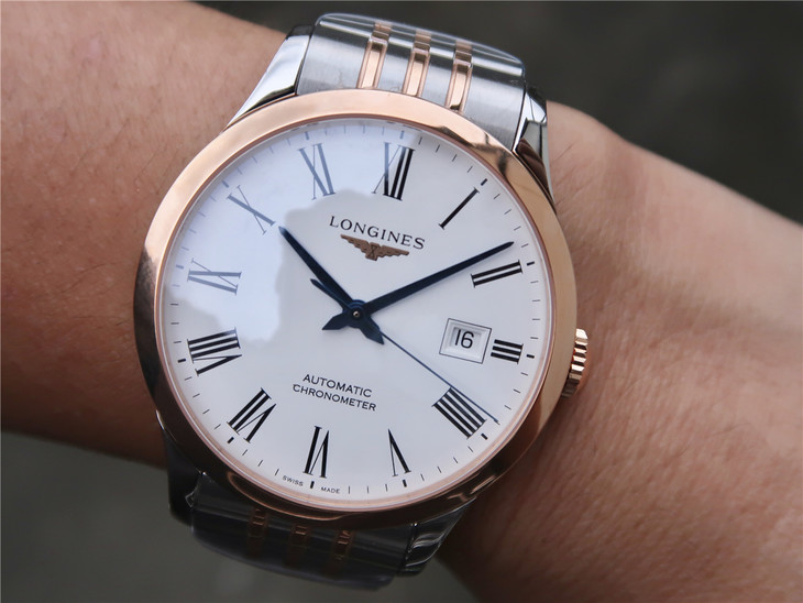 AF浪琴開創者系列L2.820.5.11.7男士機械手表 頂級復刻表水平 間玫瑰金-高仿錶 AF浪琴開創者系列L2.820.5.11.7男士機械手表 頂級復刻表水平 間玫瑰金-高仿錶