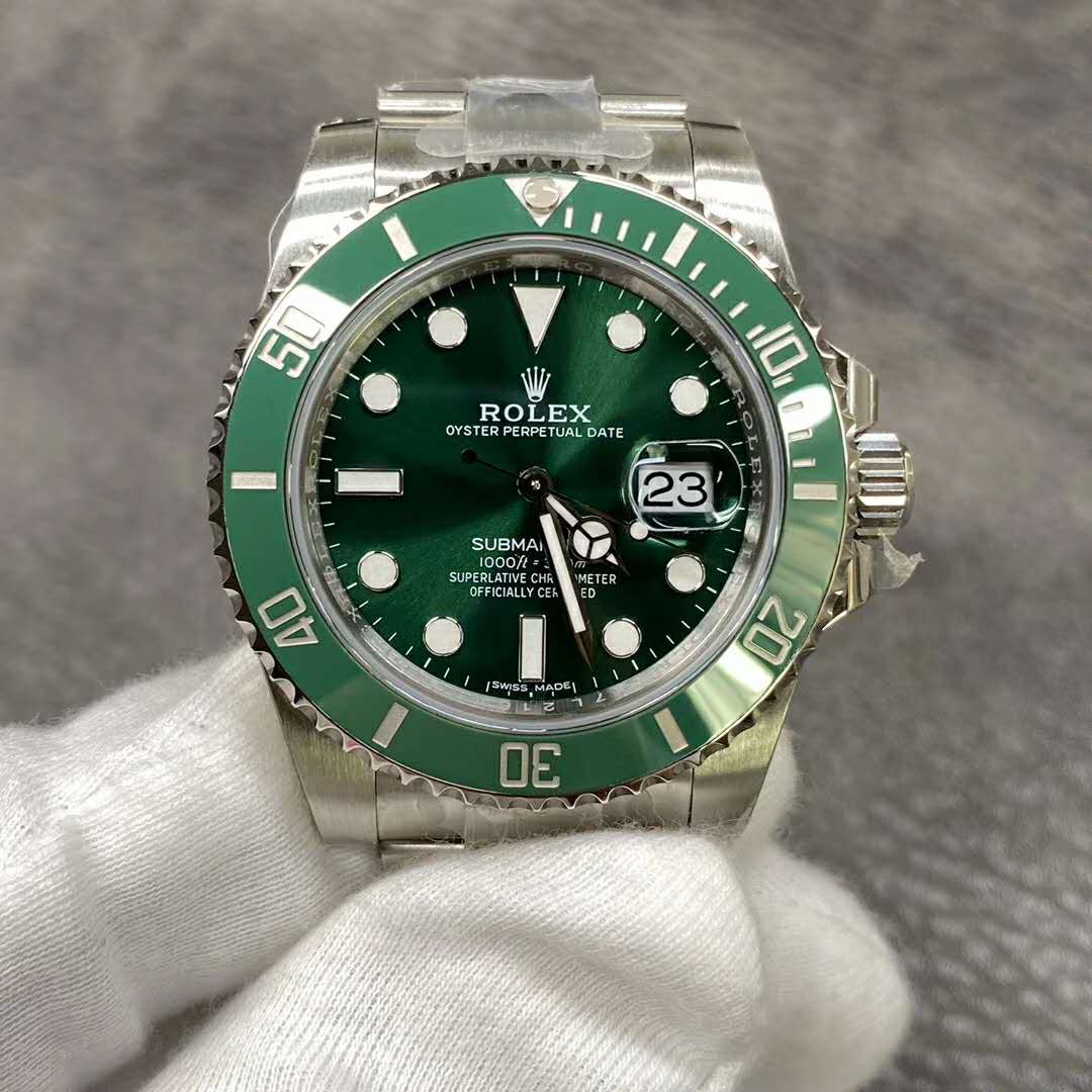 高仿勞力士手錶-潛航者型機械腕錶116610LV 綠水鬼-高仿錶