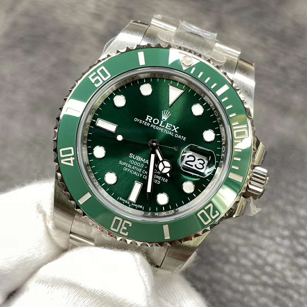 高仿勞力士手錶-潛航者型機械腕錶116610LV 綠水鬼-高仿錶