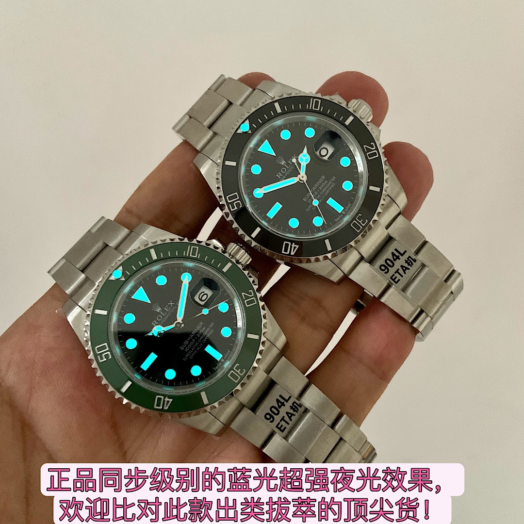勞力士頂級復刻錶新款“三代綠水鬼”重金研發“天花闆級別”做到金屬配件可與正品互換-高仿錶