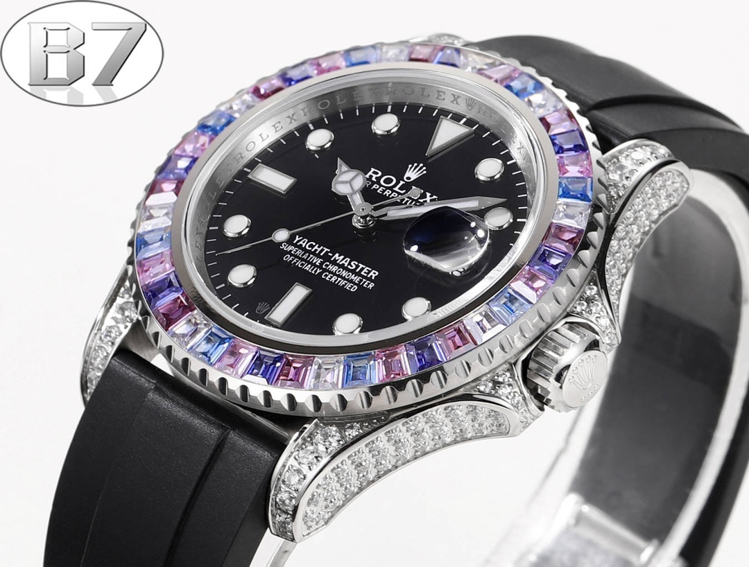 B7 Factory 勞力士頂級復刻錶Rolex全球限量寶石款遊艇名仕型-高仿錶