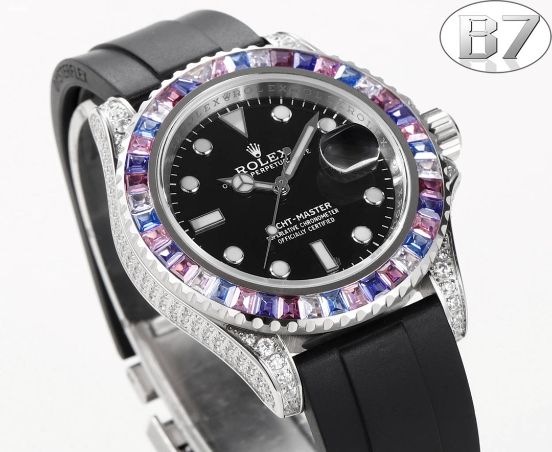 B7 Factory 勞力士頂級復刻錶Rolex全球限量寶石款遊艇名仕型-高仿錶