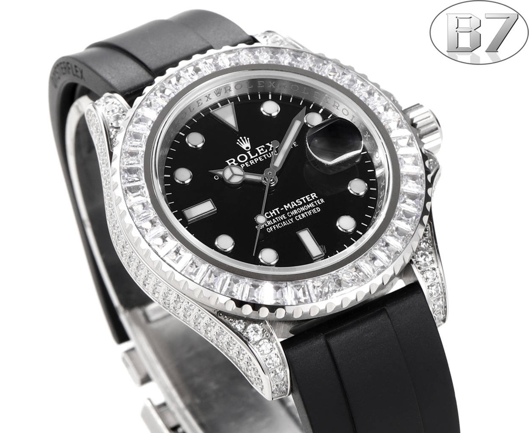 勞力士頂級高仿錶Rolex全球限量寶石款遊艇名仕型值得擁有-高仿錶