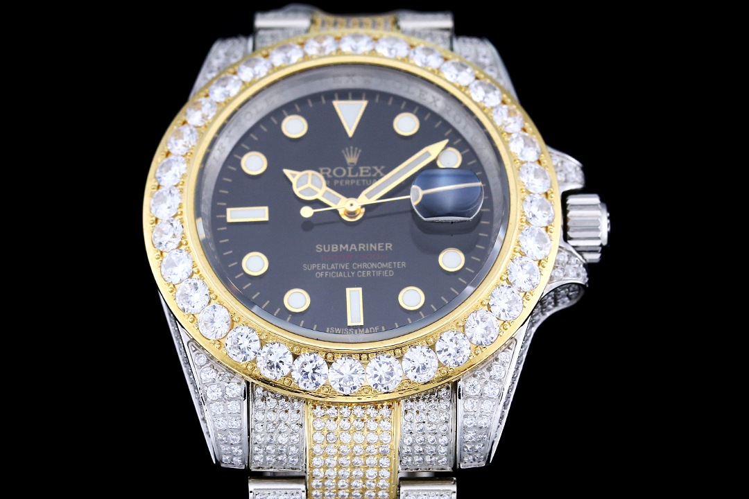 高仿腕錶勞力士ROLEX密鑲頂級施華洛世奇美鉆-高仿錶