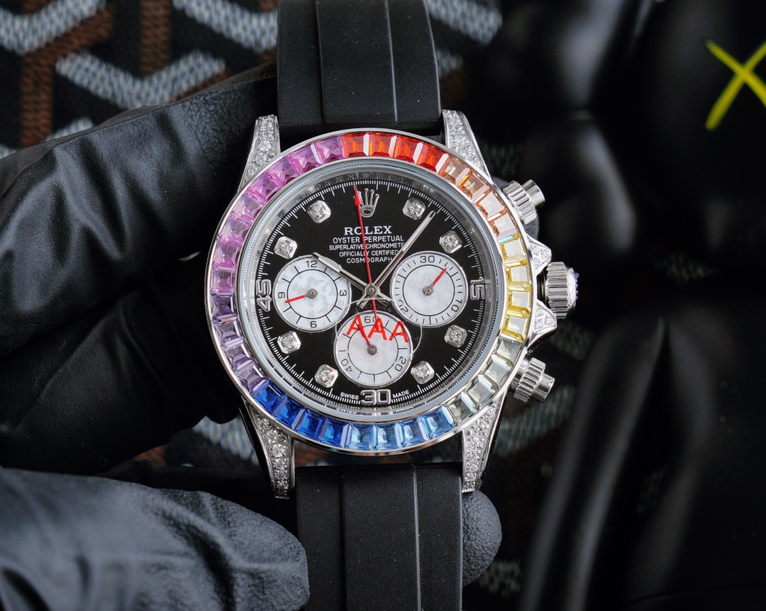 奢華彩鉆高仿錶勞力士Rolex 迪通拿限量紀念版 尺寸43mm-高仿錶