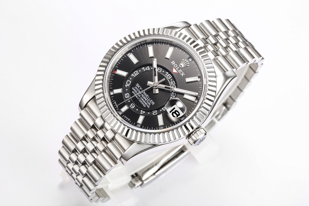 勞力士Rolex Sky-Dweller 一比一黑盤天行者-高仿錶 勞力士Rolex Sky-Dweller 一比一黑盤天行者-高仿錶